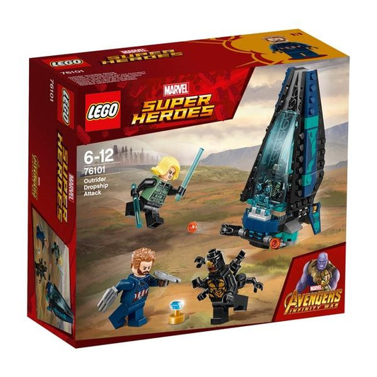 Lego Marvel Super Heroes Marvel Avengers Infinity War Outrider Ensemble d'attaque de vaisseau spatial