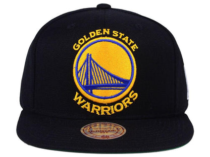 Casquette Snapback avec logo NBA XL des Golden State Warriors Mitchell &amp; Ness