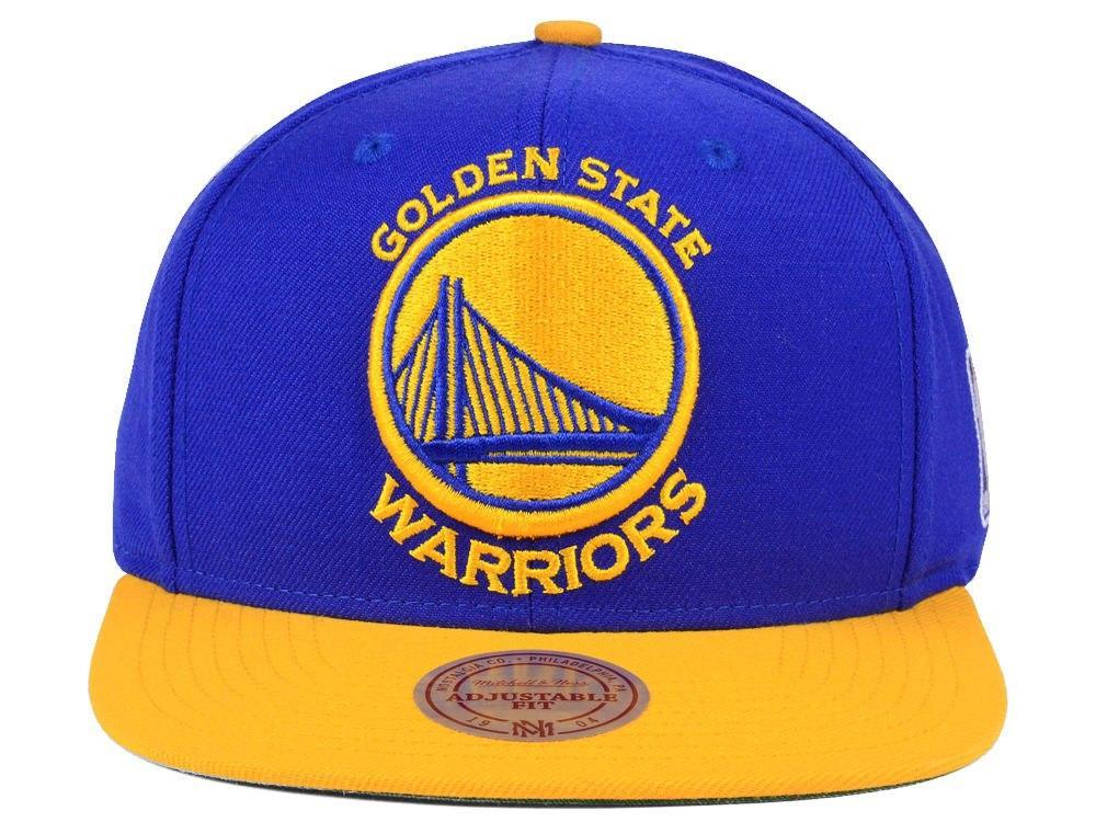 Golden State Warriors Mitchell & Ness NBA XL Logo Snapback Cap