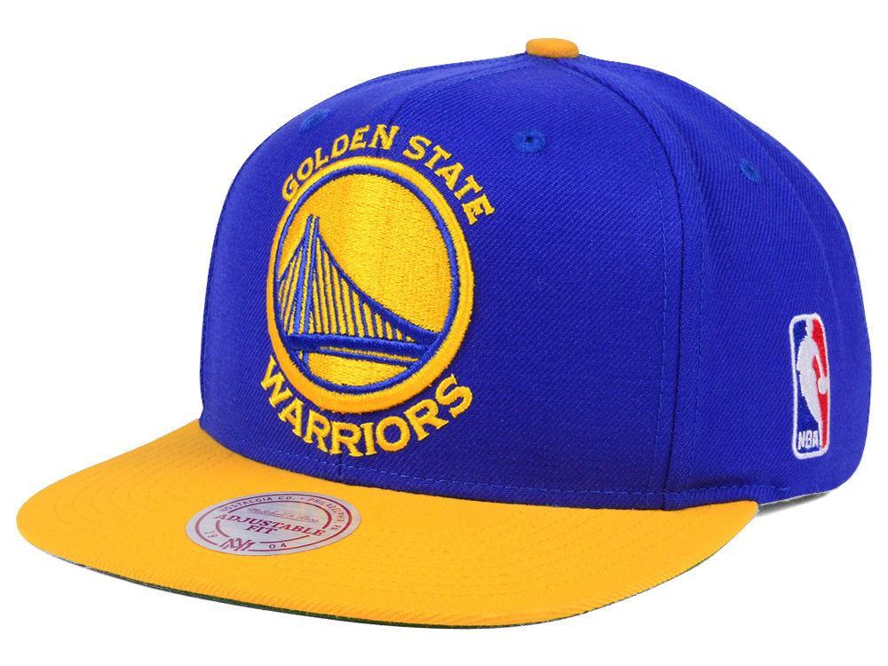 Golden State Warriors Mitchell & Ness NBA XL Logo Snapback Cap